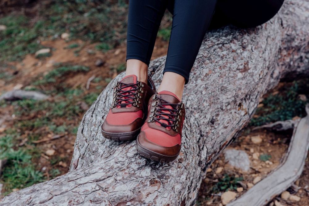 Hiqe lage vegan camel rood waterdicht