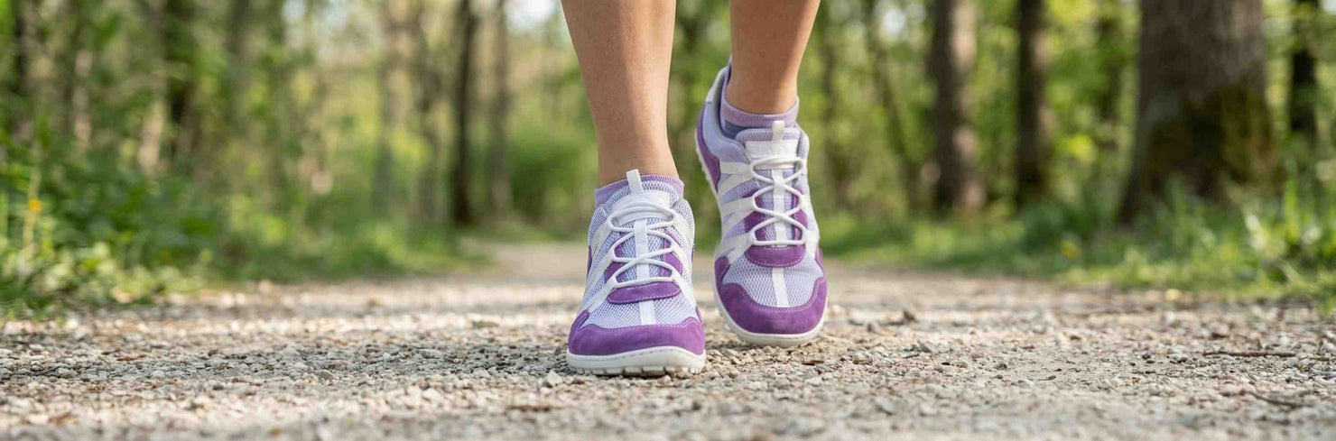 Damen Running Barfußschuhe in lila von ZAQQ